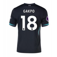 Camiseta Liverpool Cody Gakpo #18 Segunda Equipación Replica 2024-25 mangas cortas